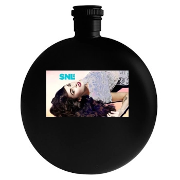 Megan Fox Round Flask