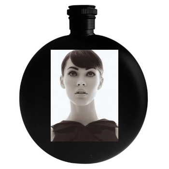 Megan Fox Round Flask