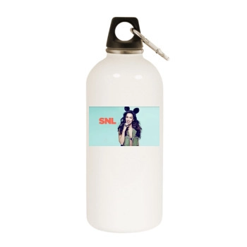 Megan Fox White Water Bottle With Carabiner