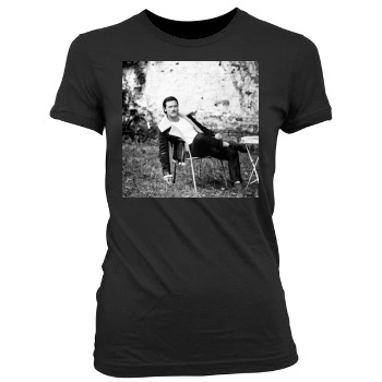 Luke Evans Women's Junior Cut Crewneck T-Shirt