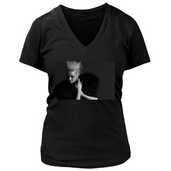 Lydia Hearst Women's Deep V-Neck TShirt