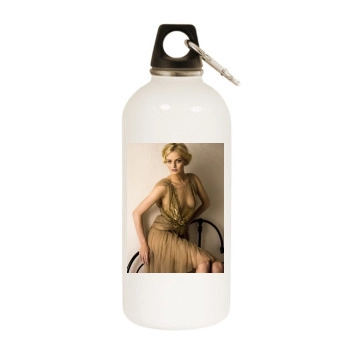 Lydia Hearst White Water Bottle With Carabiner