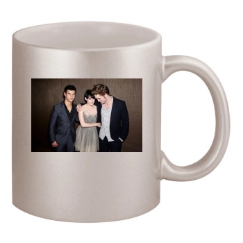 Robert Pattinson 11oz Metallic Silver Mug