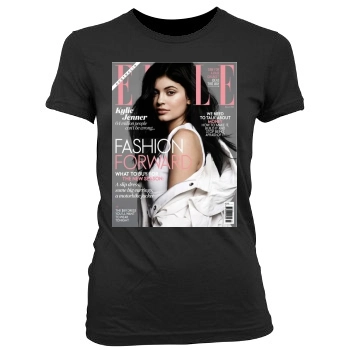 Kylie Jenner Women's Junior Cut Crewneck T-Shirt