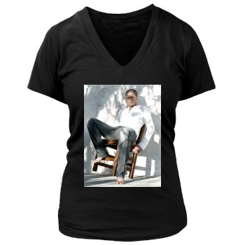 Wentworth Miller Women's Deep V-Neck TShirt