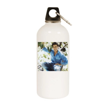 Zac Efron White Water Bottle With Carabiner