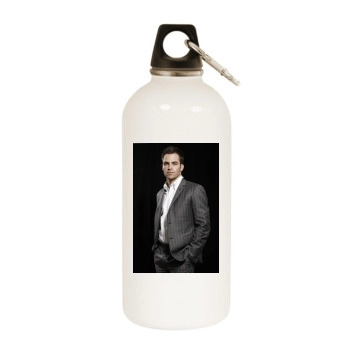 Zachary Quinto White Water Bottle With Carabiner