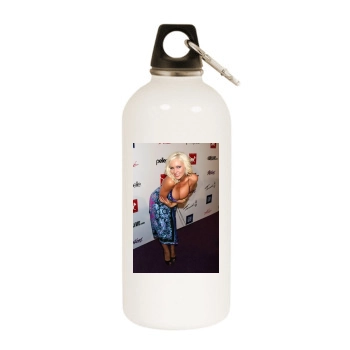 Christi Shake White Water Bottle With Carabiner