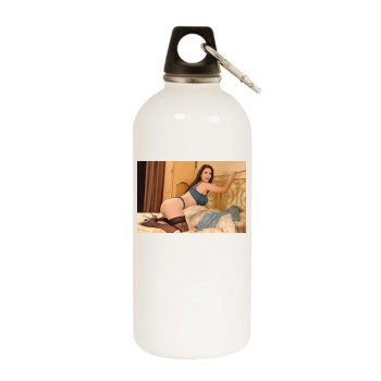 Karina Hart White Water Bottle With Carabiner
