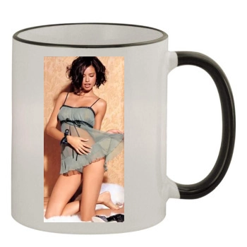 Adriana Lima 11oz Colored Rim & Handle Mug