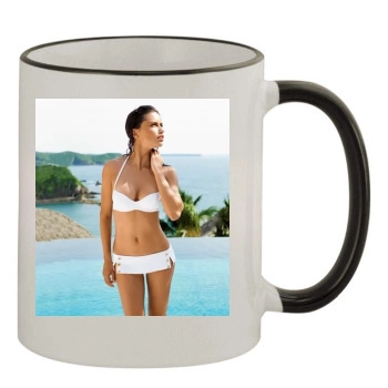 Adriana Lima 11oz Colored Rim & Handle Mug