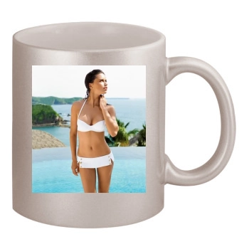 Adriana Lima 11oz Metallic Silver Mug