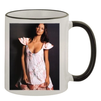 Adriana Lima 11oz Colored Rim & Handle Mug