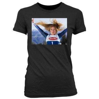 Mikaela Shiffrin Women's Junior Cut Crewneck T-Shirt