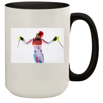Mikaela Shiffrin 15oz Colored Inner & Handle Mug