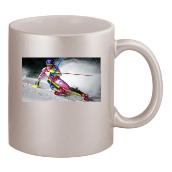 Mikaela Shiffrin 11oz Metallic Silver Mug