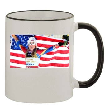 Mikaela Shiffrin 11oz Colored Rim & Handle Mug