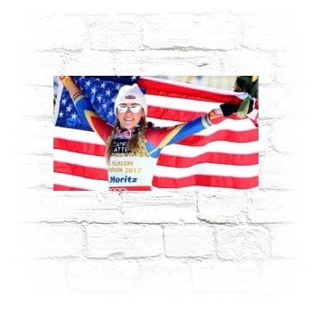 Mikaela Shiffrin Metal Wall Art