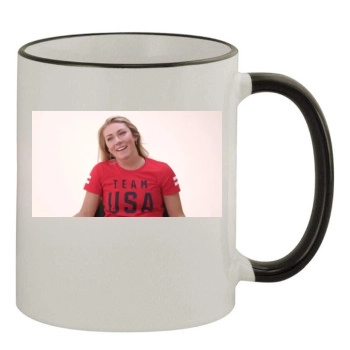 Mikaela Shiffrin 11oz Colored Rim & Handle Mug