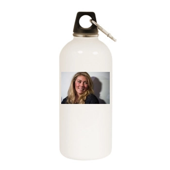 Mikaela Shiffrin White Water Bottle With Carabiner