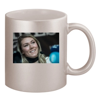 Mikaela Shiffrin 11oz Metallic Silver Mug