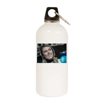 Mikaela Shiffrin White Water Bottle With Carabiner