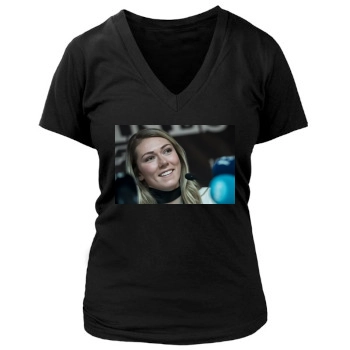 Mikaela Shiffrin Women's Deep V-Neck TShirt