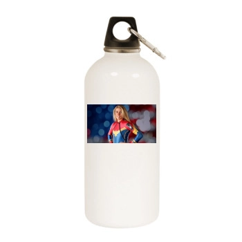 Mikaela Shiffrin White Water Bottle With Carabiner