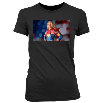 Mikaela Shiffrin Women's Junior Cut Crewneck T-Shirt