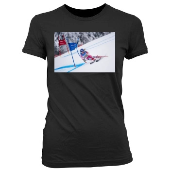 Mikaela Shiffrin Women's Junior Cut Crewneck T-Shirt