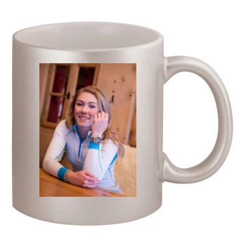 Mikaela Shiffrin 11oz Metallic Silver Mug