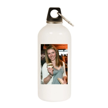 Mikaela Shiffrin White Water Bottle With Carabiner