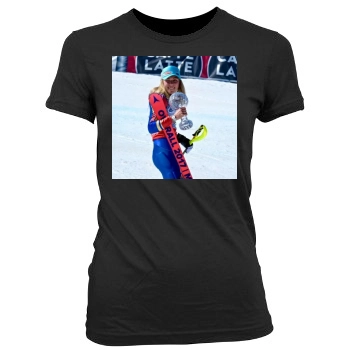 Mikaela Shiffrin Women's Junior Cut Crewneck T-Shirt