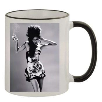 Adriana Lima 11oz Colored Rim & Handle Mug