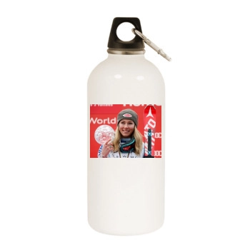 Mikaela Shiffrin White Water Bottle With Carabiner