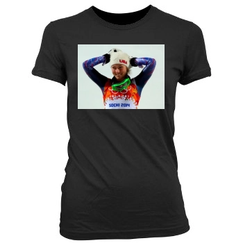 Mikaela Shiffrin Women's Junior Cut Crewneck T-Shirt