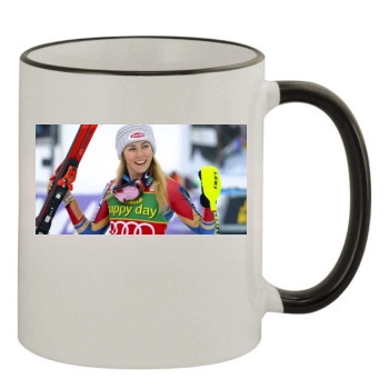 Mikaela Shiffrin 11oz Colored Rim & Handle Mug