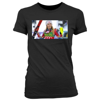 Mikaela Shiffrin Women's Junior Cut Crewneck T-Shirt