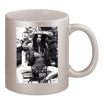 Adriana Lima 11oz Metallic Silver Mug