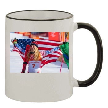 Mikaela Shiffrin 11oz Colored Rim & Handle Mug