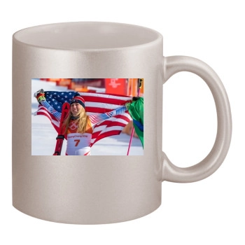 Mikaela Shiffrin 11oz Metallic Silver Mug