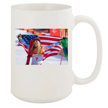 Mikaela Shiffrin 15oz White Mug