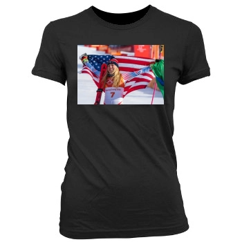 Mikaela Shiffrin Women's Junior Cut Crewneck T-Shirt