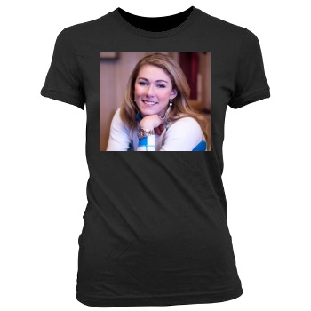 Mikaela Shiffrin Women's Junior Cut Crewneck T-Shirt