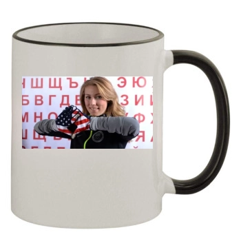 Mikaela Shiffrin 11oz Colored Rim & Handle Mug