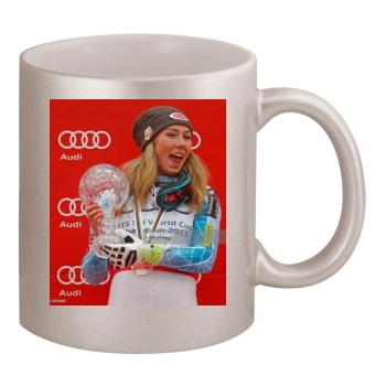 Mikaela Shiffrin 11oz Metallic Silver Mug