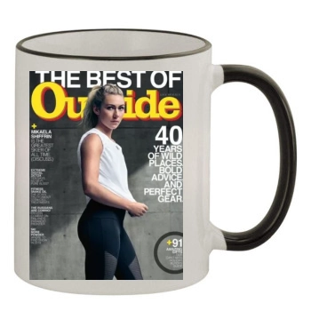 Mikaela Shiffrin 11oz Colored Rim & Handle Mug