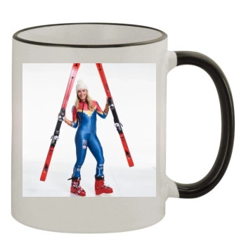 Mikaela Shiffrin 11oz Colored Rim & Handle Mug