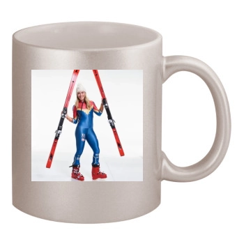 Mikaela Shiffrin 11oz Metallic Silver Mug