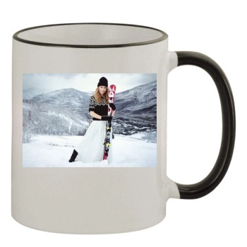 Mikaela Shiffrin 11oz Colored Rim & Handle Mug